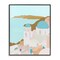 Stupell Industries Coastal Santorini Vibes Framed Giclee, design by Anna Quach